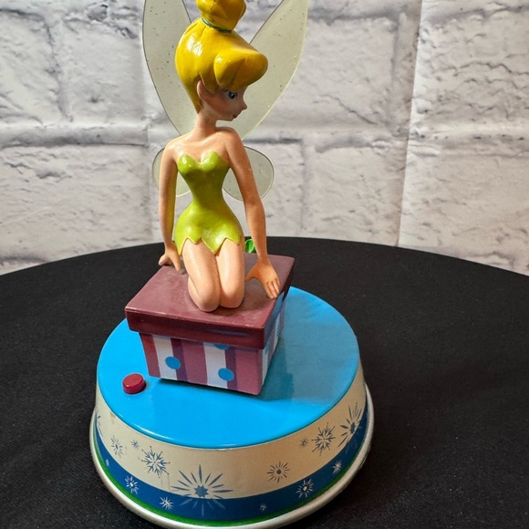 Disney Other - Vintage Tinker Bell Cake Topper with Lime Green Dress and Blue Accents